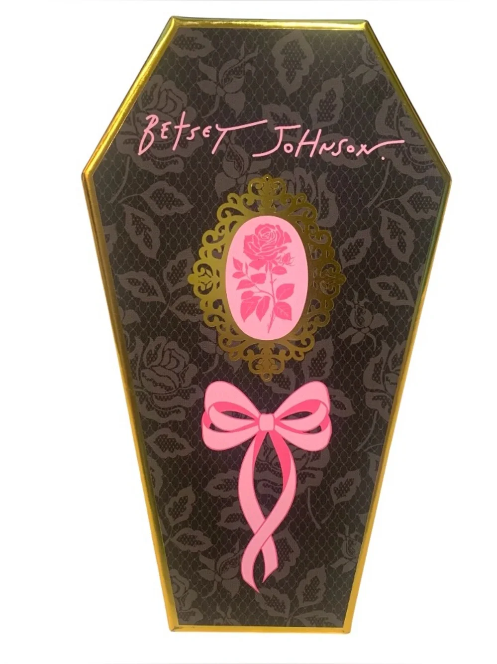 Betsey Johnson Halloween Moon & Black Cat Jewelry Bag Charm Keychain New In Box